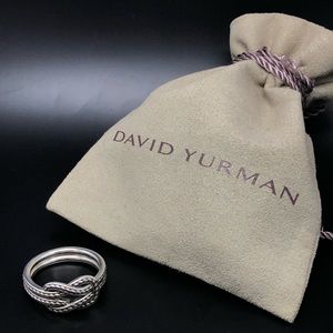David Yurman 925 Silver Maritime Reef Knot Ring